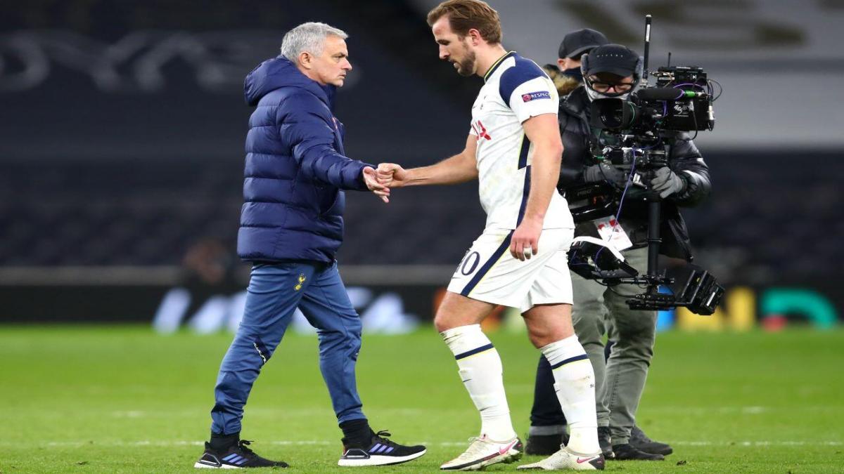 Spurs - Mourinho and Kane 